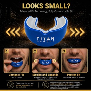 Protège-dents double couche personnalisé avec logo, pour la boxe, le MMA, le football, le rugby, le hockey, pour adultes et jeunes, commande en gros - Product Image 3