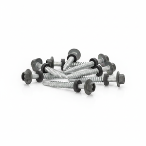 PDC Model 12 Self-Drilling Hex Head <b>Screw</b> Carbon Steel Class 4.8 & 6.8 Zinc/Galvanized Coating Coarse Thread Inch - Product Image 1