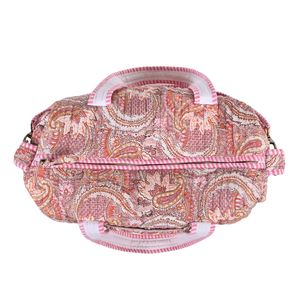 Bolso Tote Acolchado de Algodón con Estampado Artesanal de Jaipur, con Cierre de Cremallera y Correa Ajustable - Product Image 2