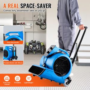 <b>Portable</b> Carpet Dryer Fan 3 Blowing Angles Timer 1560 RPM 4000 CFM Floor Blower 3 Sp 220V <b>AC</b> Air Mover for Drying Cooling - Product Image 4