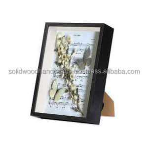 กล่องใส่3D แบบตั้งโต๊ะลายดอกไม้ลึกกล่องไม้ความทรงจำทำจากไม้เนื้อแข็งกรอบกล่องเงาศิลปะ - Product Image 3