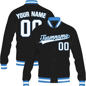 Veste universitaire personnalisée en gros, avec nom, numéro et couleur sur mesure, veste de sport, uniforme d'équipe, fabricant OEM de streetwear - Product Image 1