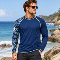 Vêtements de sport unisexes à séchage rapide en spandex, imprimés numériquement, manches longues, protection contre les éruptions cutanées, 160g, pour la gym, le surf, la plongée, le MMA, service OEM