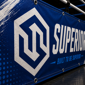 Custom Event Boxing Ring Side <b>Banner</b> with Strong Reinforced Grommets - Product Image 4