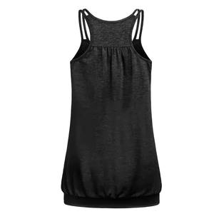 Nueva Camiseta sin Mangas para Mujer, Cuello Redondo, Estilo Deportivo, Top Corto para Gimnasio - Product Image 3