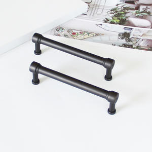 Poignée de meuble tubulaire en alliage de zinc noir mat moderne pour tiroir, quincaillerie durable pour chambre, salon, cuisine - Product Image 4
