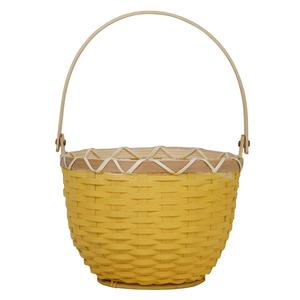 BEST SELLER High Quality Easter <b>Egg</b> Basket Rattan Festival Gift Basket Bamboo Woven Storage Basket for Home Decoration - Product Image 1