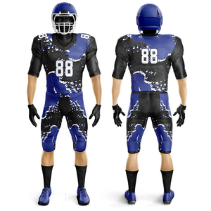 New Arrival Fashion Solid Color Team Uniform 100% Cotton Oversized Custom American Football Compression - Product Image 6