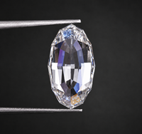 Diamante Premium de Corte Ovalado Escalonado Cultivado en Laboratorio, Certificado IGI, DEF VVS VS CVD, Piedra Suelta Sparkledge Creation Modelo 014 para Joyería Fina