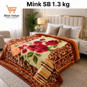 Manta de Visón de Poliéster de Lujo de 1.3 KG, Suave y Cálida para Invierno, Individual, para Uso en el Hogar o en Hoteles - Product Image 1