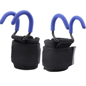 Professional Strength Training <b>Weight</b> Lifting <b>Bar</b> Hook Cowhide Material Heavy-duty Non-Slip Custom Color Unisex Gym Tool - Product Image 2