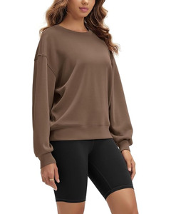 Sudadera de invierno para mujer, sin tejer, con tejido acanalado, color personalizable, logo frontal, diseño cruzado favorecedor, aspecto moderno y elegante, de secado rápido. - Product Image 1