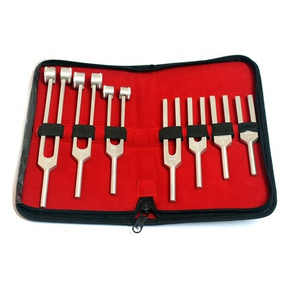 Juego de Diapasones de 5 Piezas Personalizado 2026 con Certificación CE, Martillo de Sonido de Acero Quirúrgico Inoxidable con Soporte de Madera - Product Image 1