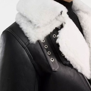 Custom Made XL Genuine Leather Motorbike Jacket Casual Zipper Closure Waterproof Windproof Printed Winter Full Grain Leather - Product Image 6