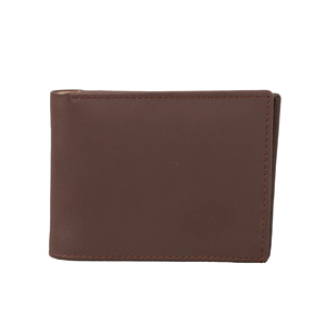 Portefeuille unisexe en cuir véritable de qualité supérieure, imperméable et léger, fermeture ouverte, longueur courte - Product Image 1
