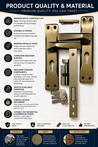 Modern Ambidextrous Rust Resistant Door <b>Lock</b> Hardware Set <b>Security</b> Lever Handle Mortise <b>Lock</b> with Cylinder - Product Image 3