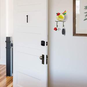 Antique Style Single Bird 2 <b>Hook</b> <b>Wall</b> Hanger – Durable Iron Decorative Home Organizer High Quality - Product Image 5