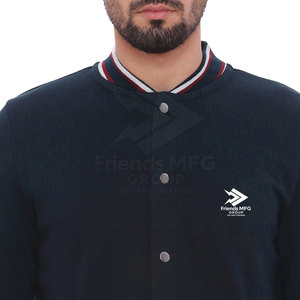 Veste d'hiver de haute qualité à col montant, style universitaire, coutures durables, ourlet côtelé, respirante, séchage rapide, coton et laine écologiques - Product Image 5