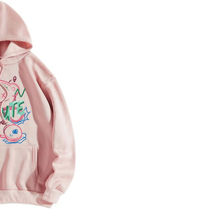 Girls <b>Pink</b> Stylish <b>Hoodies</b> Lightweight Cotton Hoodie Comfortable Everyday Fashion Soft Fabric Bulk Production - Product Image 4