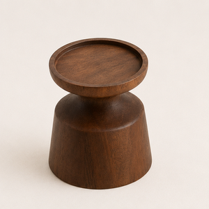 Handcrafted Acacia Wooden Candle Holder Mid-Century Modern Pillar Candlestick Stand For Living Room Table Centerpiece And Home - Product Image 5