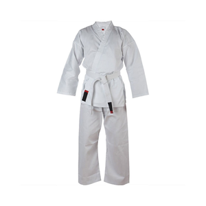 Uniforme de Karate Blanco para Hombre con Cinturón Naranja, Corte Regular, Algodón Resistente, Uniforme de Artes Marciales, Talla Adulto - Product Image 1