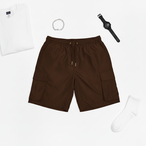 Shorts cargo en coton respirant et écologique, style personnalisé de créateur haut de gamme, avec cordon de serrage, service OEM, grandes tailles, mode - Product Image 4