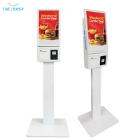 Kiosque commercial en libre-service à écran tactile, terminal de paiement numérique Android, petite taille 21,5/27/32 pouces, kiosque de commande