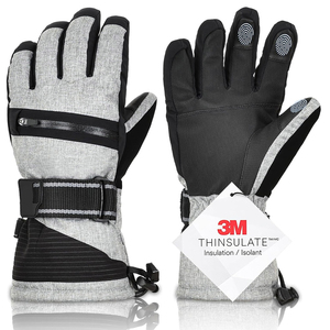 2026 Newest Fully Customized Made New Arrival Adult Ultra Warm Thermal Winter Wear Heated Waterproof Breathable <b>Ski</b> <b>Gloves</b> - Product Image 1