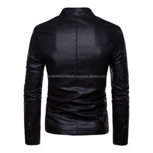 New Arrival Custom Windproof Casual Black Riding Biker Motorcycle Men <b>Leather</b> <b>Jackets</b> Stylish Fashion Genuine <b>Leather</b> <b>Jackets</b> - Product Image 5