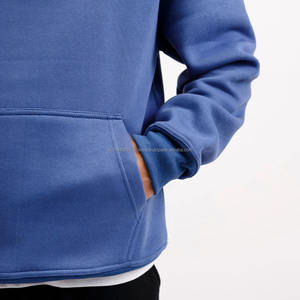 Sweat à capuche en molleton 100% coton pour homme, surdimensionné, lourd, pour l'hiver, personnalisable, motif uni, de haute qualité - Product Image 4