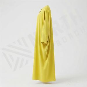 ชุดอาบายะห์สำหรับผู้หญิงมุสลิม ชุดยาวคุณภาพสูง ทรงหลวม ไซส์ใหญ่ อาบายะห์ทรงแบ็กกี้ คาฟตัน ปรับแต่งได้ แขนเสื้อแบบพอดีตัว ดีไซน์หรูหรา - Product Image 3