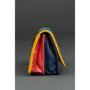 Real Handmade Recycled Animal Print Fur Leather Women Clutch Stylish Stubby Rainbow Color Multiuse Purse ATM <b>Card</b> <b>Holder</b> <b>Wallets</b> - Product Image 3