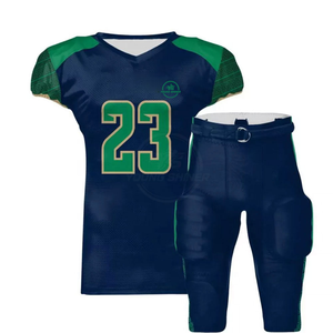 Último Diseño, Jersey de Fútbol Americano con Estampado por Sublimación, Pantalón 7on7, Uniforme 7 contra 7, Manga Corta, 100% Poliéster - Product Image 1