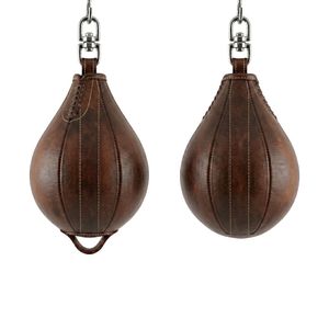Ballon de boxe en cuir premium à double bande, durable, suspendu, pour entraînement professionnel - Product Image 5