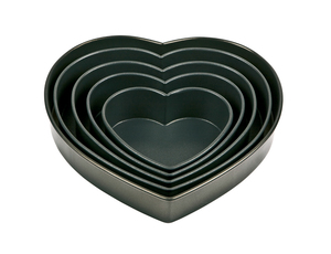 <b>Heart</b> <b>Cake</b> Mold PTFE Coated Cheesecake Baking <b>Tin</b> Oven Safe Eco-Friendly 4 Size Options Cafe Patisserie Dessert Pan Korea Made - Product Image 1