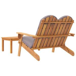 Ensemble de 2 chaises longues de jardin en bois d'acacia massif, ton moyen naturel, meubles d'extérieur durables et élégants - Product Image 5