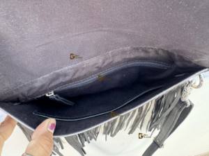 Nuevo Bolso de Piel Auténtica con Flecos, Bolso Bandolera de Cuero Repujado a Mano, Estilo Bohemio Gitano, Hecho a Mano, Multiusos - Product Image 6