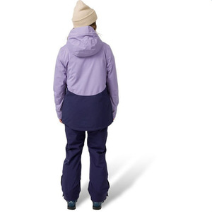 Ensemble de Combinaison de Ski pour Femme Personnalisé, Veste et Pantalon Imperméables et Coupe-Vent, Combinaison de Snowboard 2 Pièces, Couleur Violet avec Capuche - Product Image 2