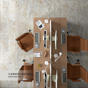 Tuiles de dalle en porcelaine brillante de 800x1600mm de conceptions traditionnelles modernes pour la finition classique de mur intérieur dans les hôpitaux - Product Image 1