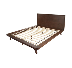 Cadre de lit plateforme en teck massif, profil bas, style scandinave minimaliste, mobilier en bois de Java, Propinsi Jawa Tengah pour chambre à coucher - Product Image 4