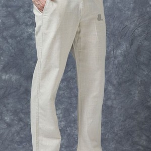 Men <b>Safari</b> Casual <b>Trouser</b> 100% Cotton Canvas Eco-Friendly Lightweight Quick Dry Breathable Plain Dyed Straight Solid Color - Product Image 3