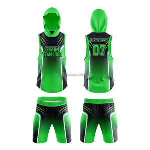 Ensemble d'uniformes de football 7v7 légers, respirants, à compression, sans manches, séchage rapide, personnalisables avec le nom de l'équipe pour l'entraînement et les matchs - Product Image 2