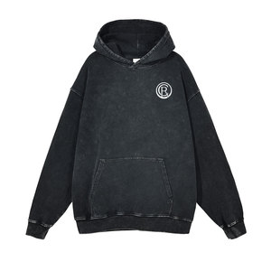 เสื้อฮู้ดดี้ผ้าฝ้ายแท้ 100% คุณภาพพรีเมียม ล้างสีแบบแอซิดวอช สไตล์ลำลอง สตรีทแวร์ แฟชั่นสำหรับใช้ในชีวิตประจำวัน เสื้อฮู้ดดี้ผู้ชาย - Product Image 1
