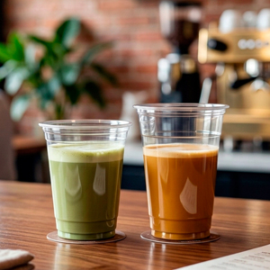 Custom High Quality 95mm Clear <b>Cups</b> 12oz 16oz 24oz <b>Plastic</b> <b>Cups</b> Matcha <b>Cup</b> with Lid for Cold <b>Drink</b> - Product Image 6