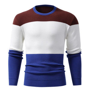 Sweat-shirt décontracté pour homme en jersey, pull en coton biologique durable avec motif brodé, anti-plis, grande taille, best-seller - Product Image 1