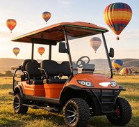 Carrito de Golf Eléctrico de 6 Plazas A617.4+2G, Funcionamiento Silencioso para Museo de Arte