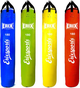 Erix 2026 Saco de Boxeo de Alta Calidad Hecho a Medida, de Cuero Genuino Tipo Banana, Modelo ER-38893, 6 pies, para Muay Thai, de Cuero PU, 25 kg, Resistente - Product Image 1