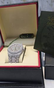 Montres de luxe automatiques Hip Hop avec diamants VVS1, montre Moissanite Iced Out pour hommes avec boîte - Product Image 3