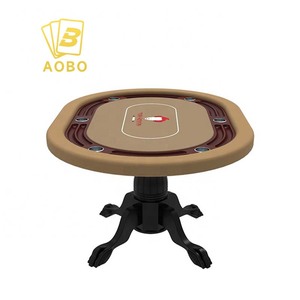 Mesa de Póker Redonda Contemporánea y Profesional Personalizable de <span class=keywords><strong>Caino</strong></span> con Patas Cuadradas - Product Image 3