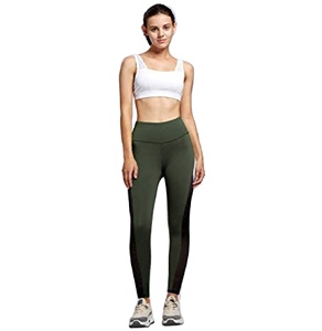 2022 High Waist Women's Yoga <b>Pants</b> Blocking <b>Mesh</b> Workout Fitness Running Legging Set Scrunch Butt Fitness Wear Tights For Women - Product Image 1